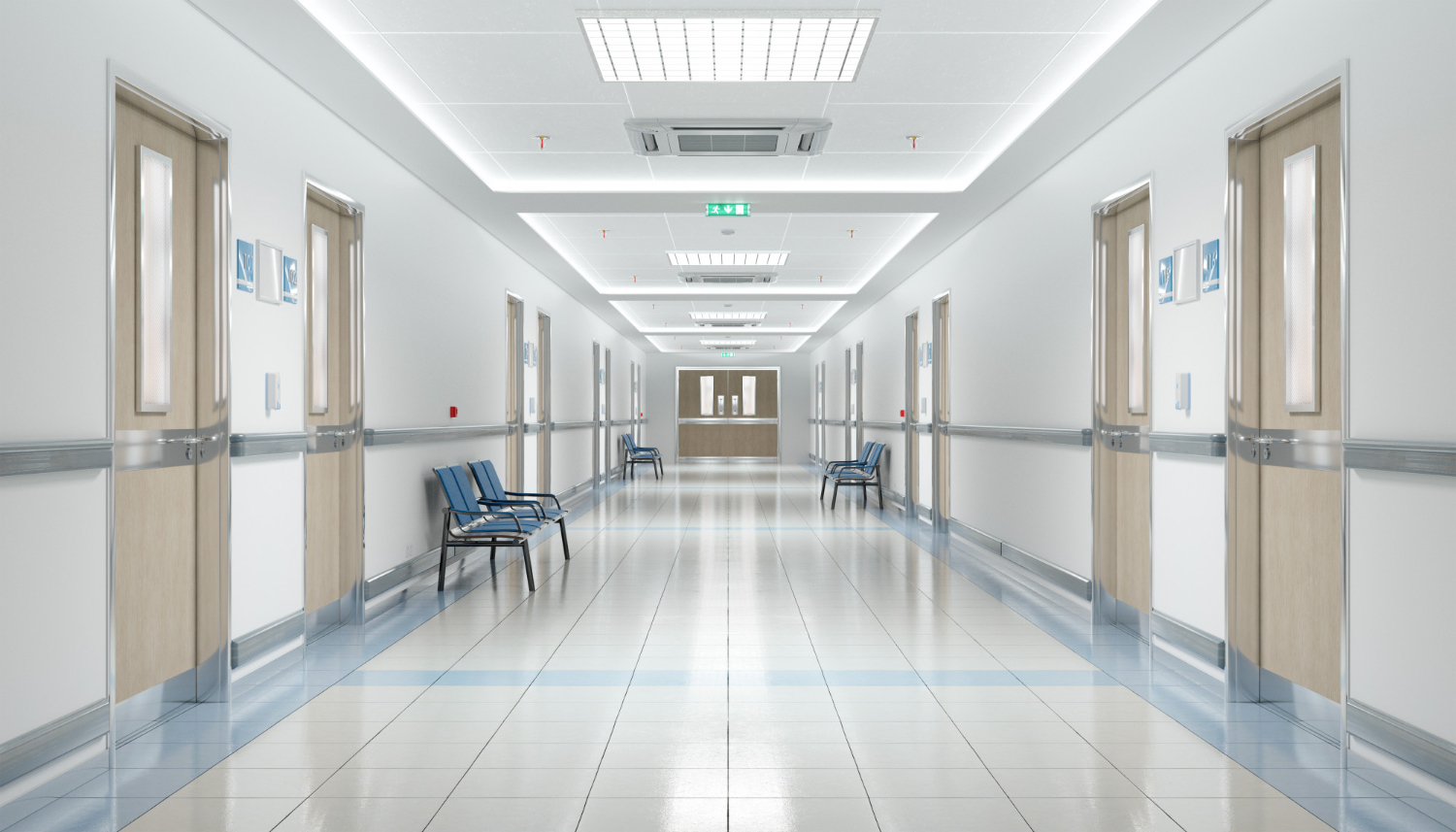 long-hospital-corridor-with-empty-seats